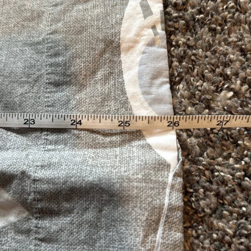 West Elm Gray and White Leaf Pattern Percale Pillow Covers